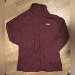 Patagonia Maroon Fleece Jacket - Women’s Medium